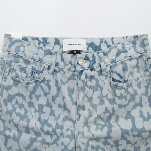 Current/Elliott Bleach Distressed The High Waist Stiletto Jeans Size 26 - Picture 5 of 9